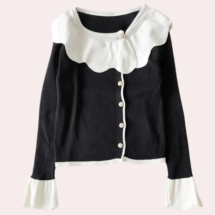 Stilla | Elegant pullover med krave til damer
