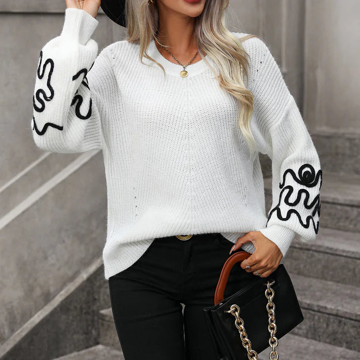 Stilla | Casual Strikket Sweater Til Damer