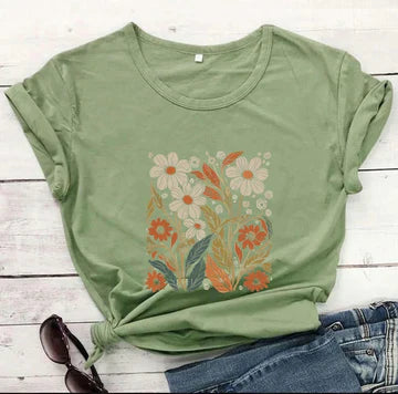 Stilla | Kvinder Vintage Vil blomster Skjorte