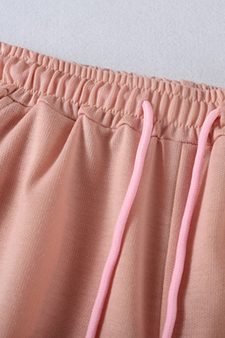 Stilla | Sæt af rundhals svedjakke og shorts