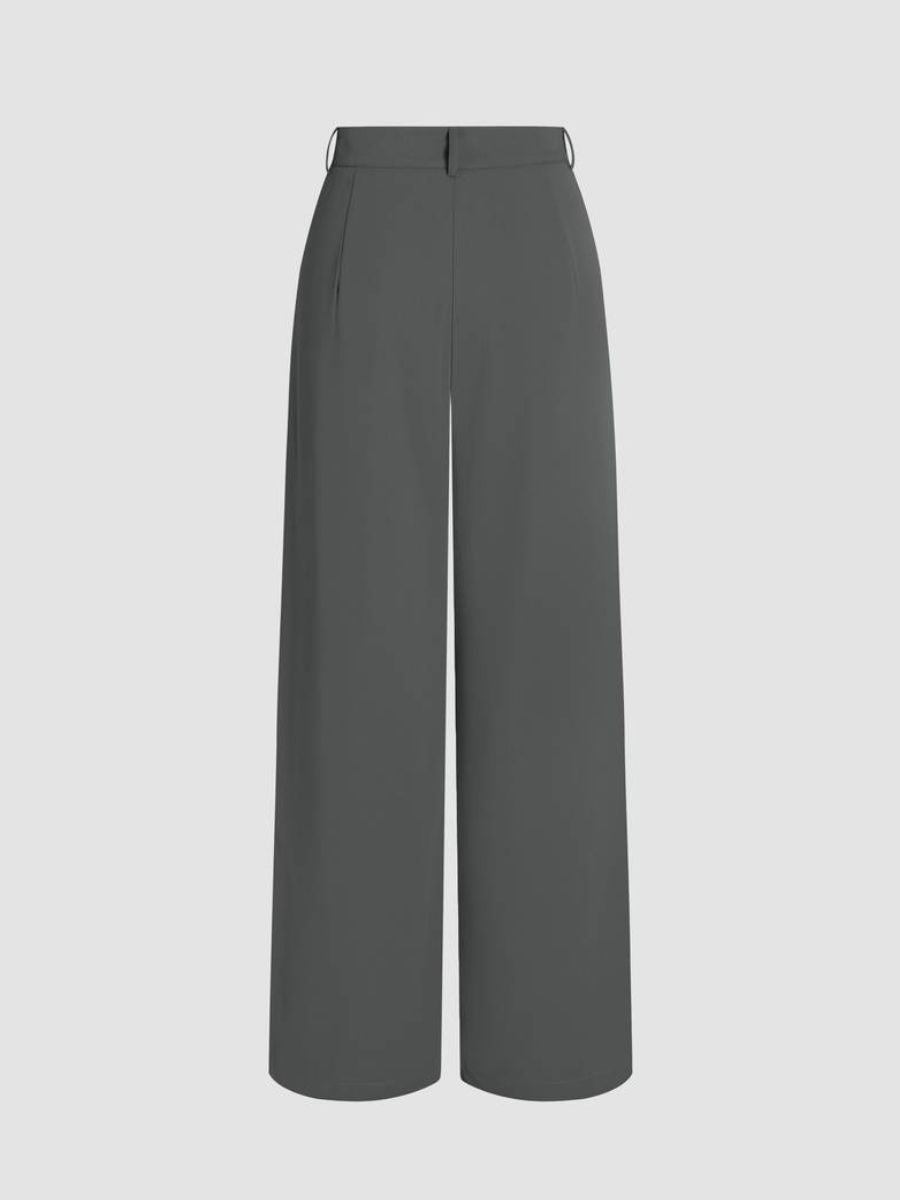 Stilla | Elegante Brede Draperede Bukser