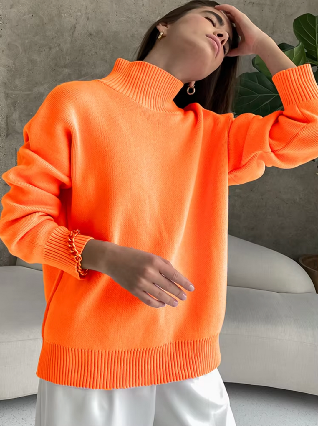Stilla | Pull med oversize rullekrave