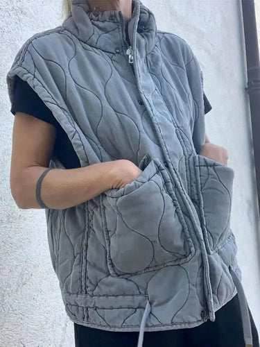 Stilla | Vintage Quiltet Vest til Alle Sæsoner