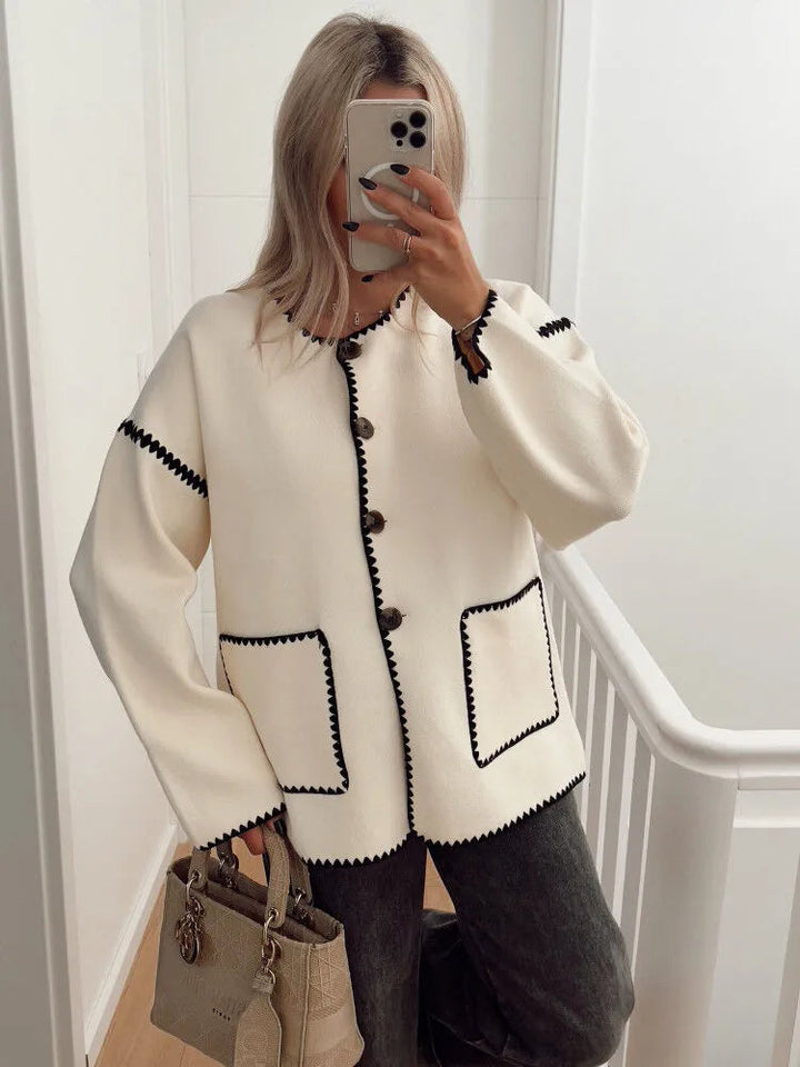 Stilla | Strikfrakke til det perfekte efterårslook