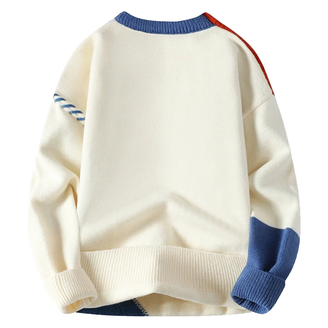 Stilla | Patchwork-trøje i trendy stil