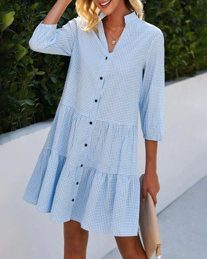 Stilla | Bluse med krave og knapper
