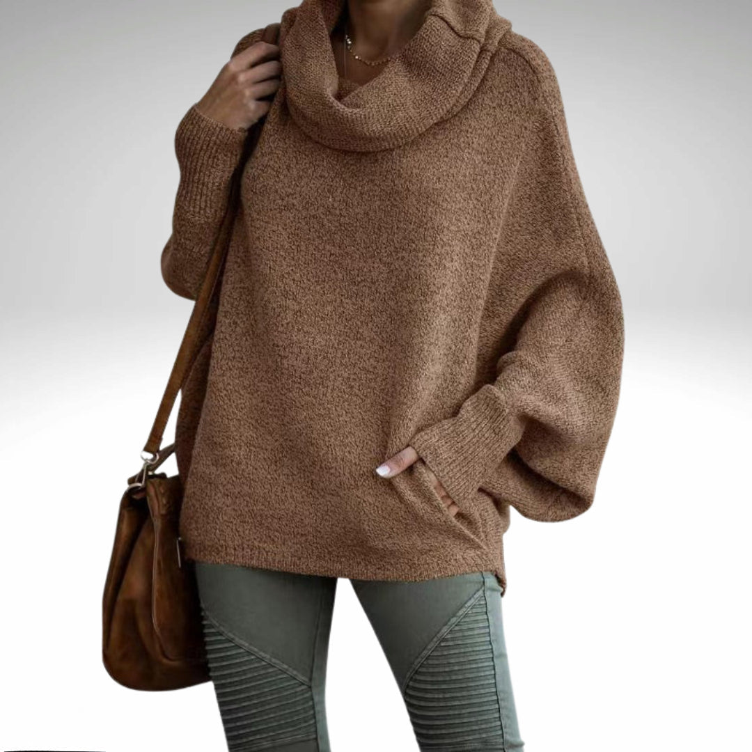 Stilla | Overdimensioneret Sweater Med Rullekrave Til Damer