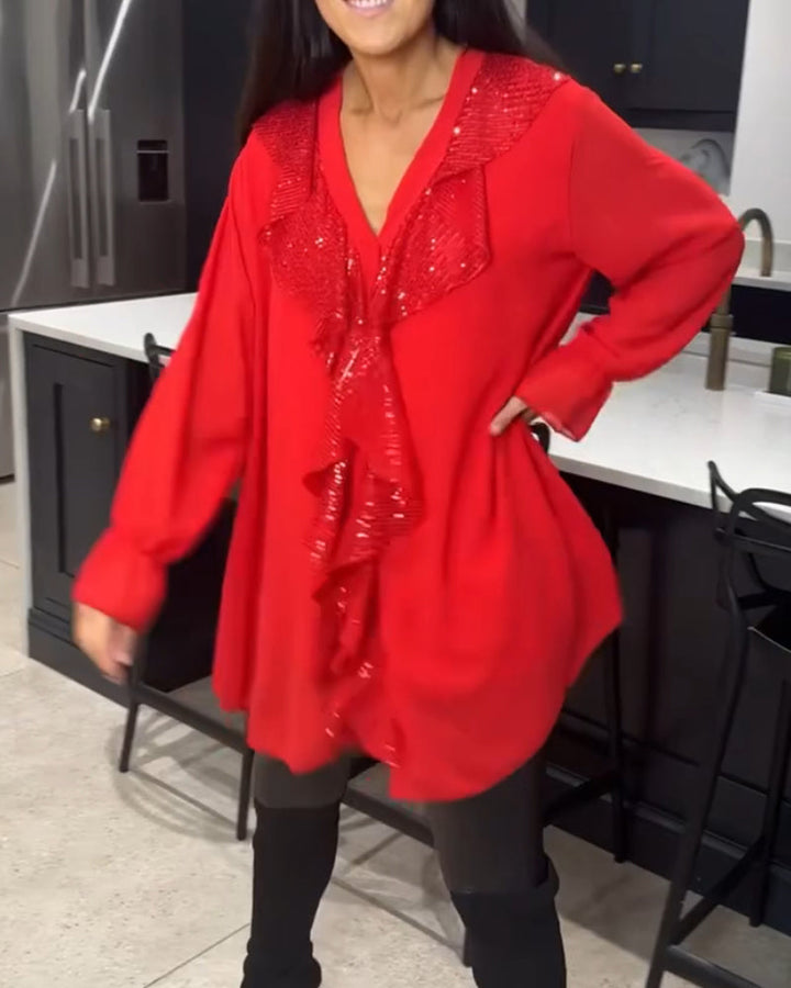 Stilla | Elegant Bluse Med Rynker