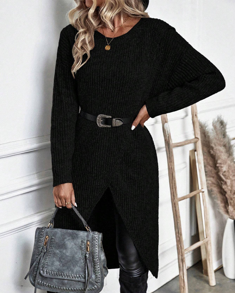Stilla | Ensfarvet, Uregelmæssig Hoodie