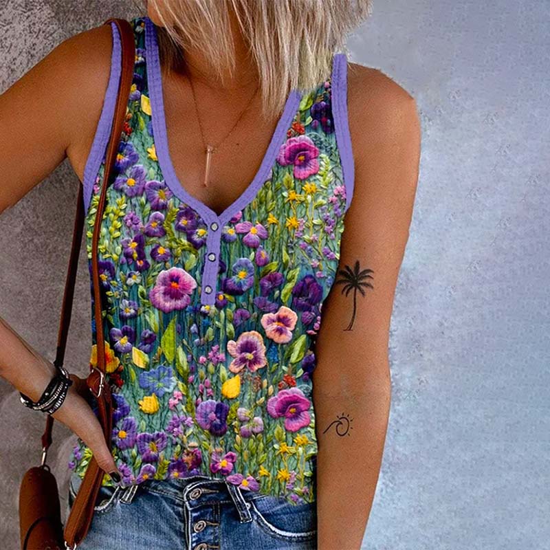 Stilla | Vintage blomsterprint skjorte