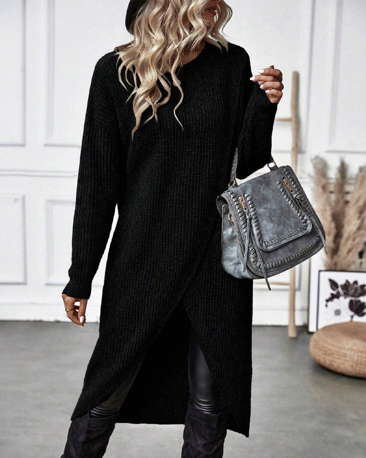 Stilla | Ensfarvet farve, Uregelmæssig sweater