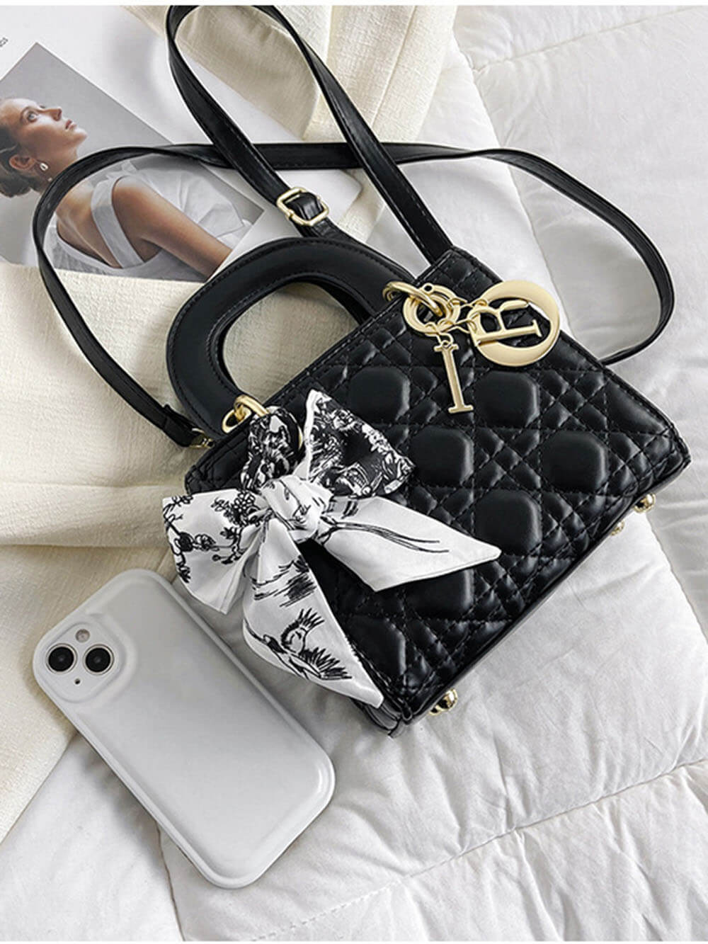 Stilla | Chic Bow Mini Håndtaske