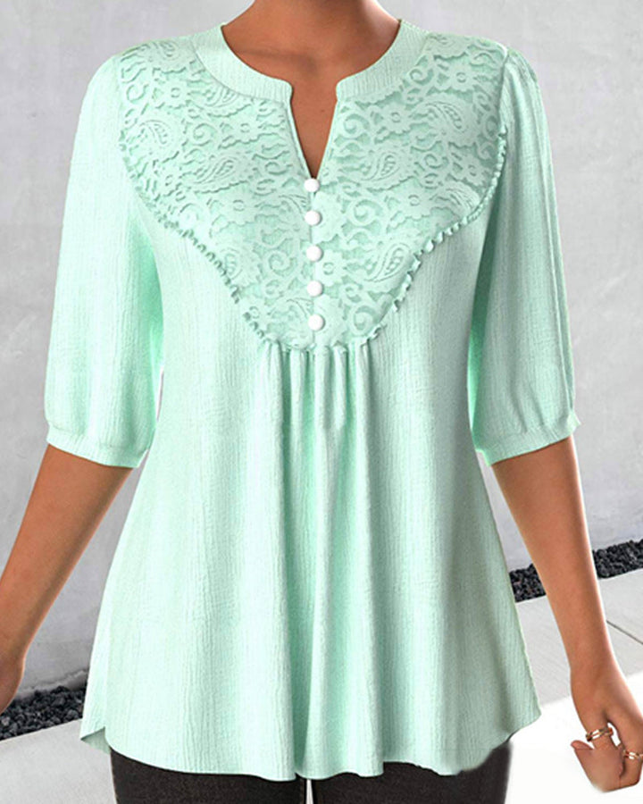 Stilla | Bluse med elegante kanter