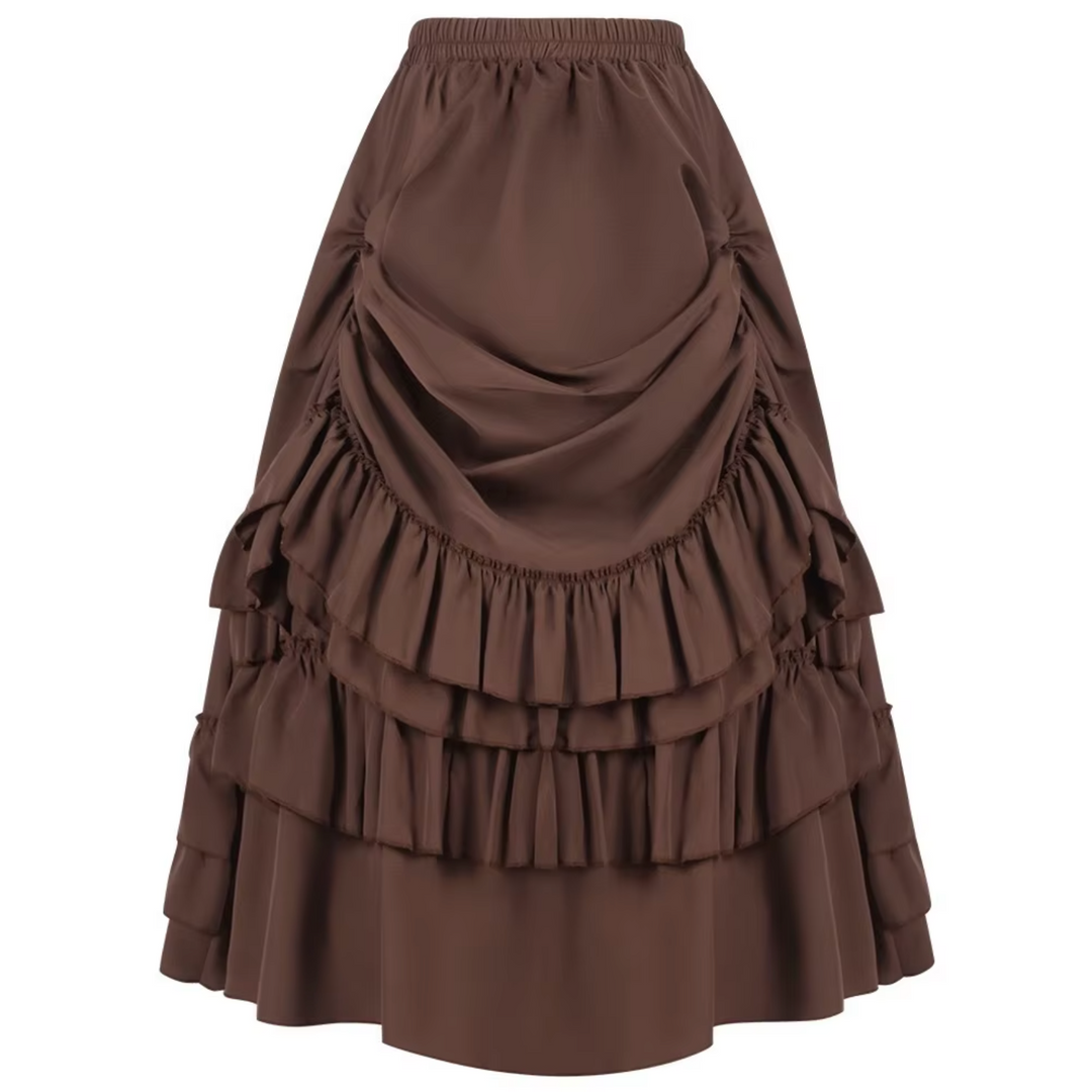 Stilla | Vintage Maxi Skørt Med Rynker