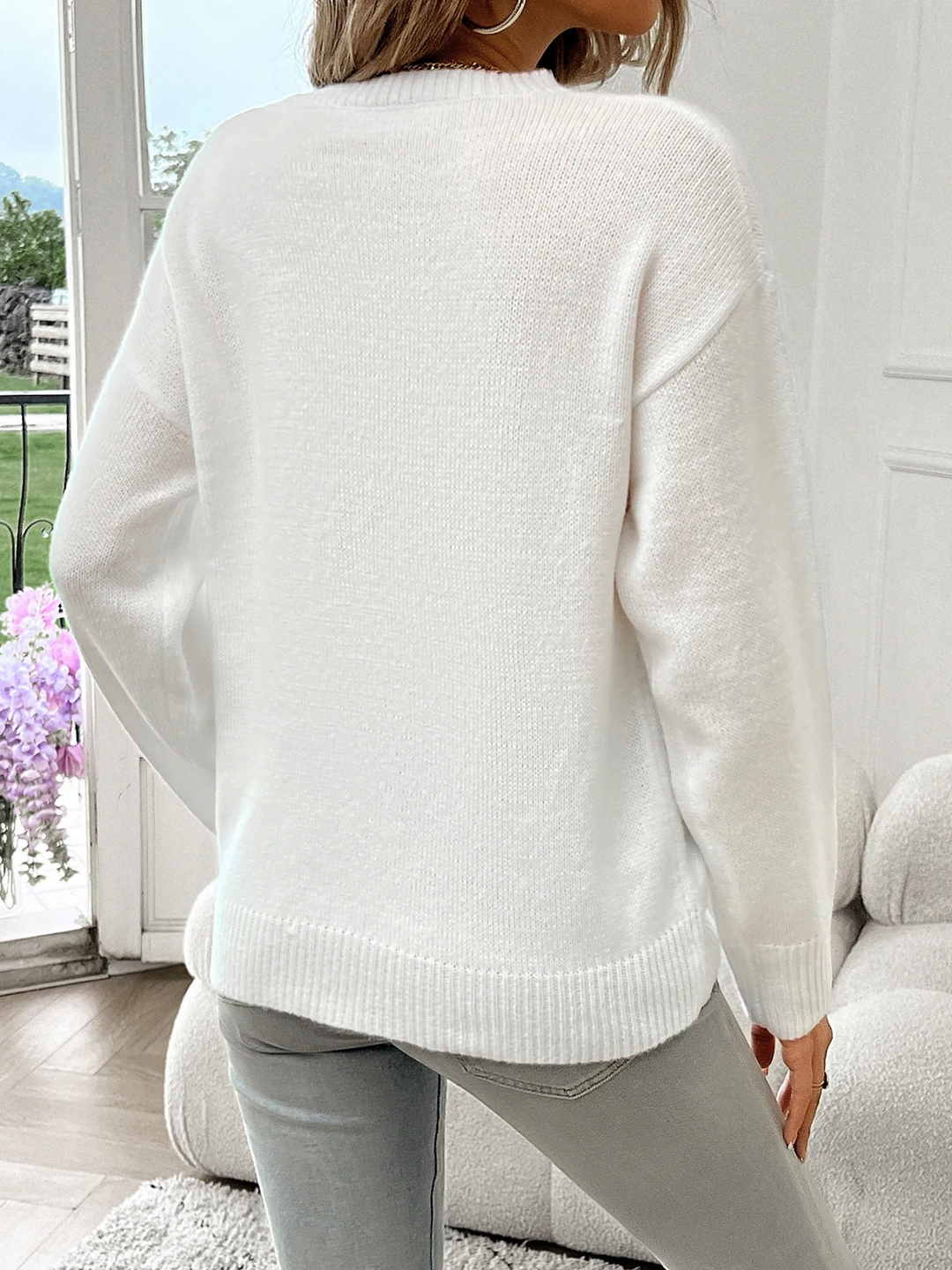 Stilla | Løs Pullover Med Amerikansk Flagermønster Pullover Til Damer