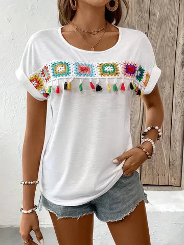 Stilla | Broderet T-shirt
