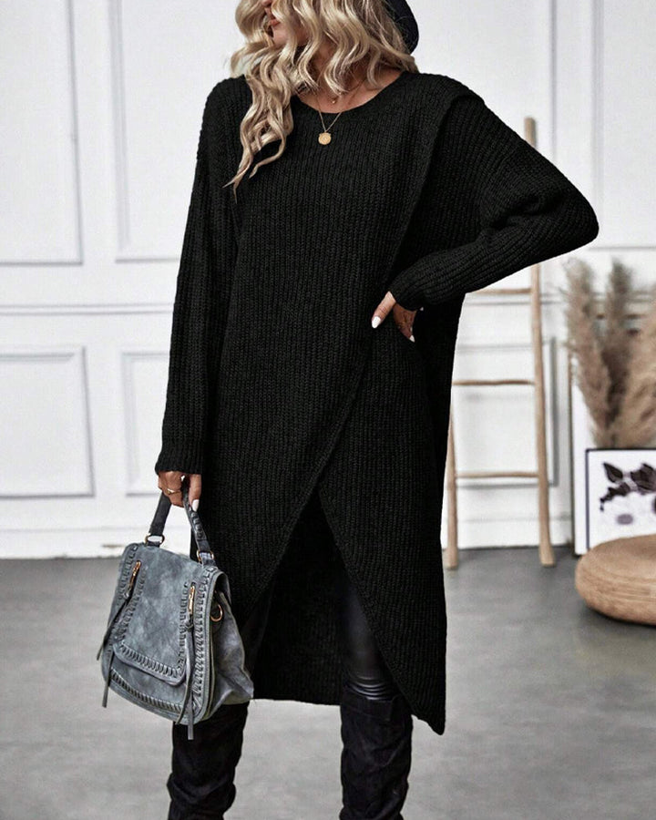 Stilla | Ensfarvet, Uregelmæssig Hoodie