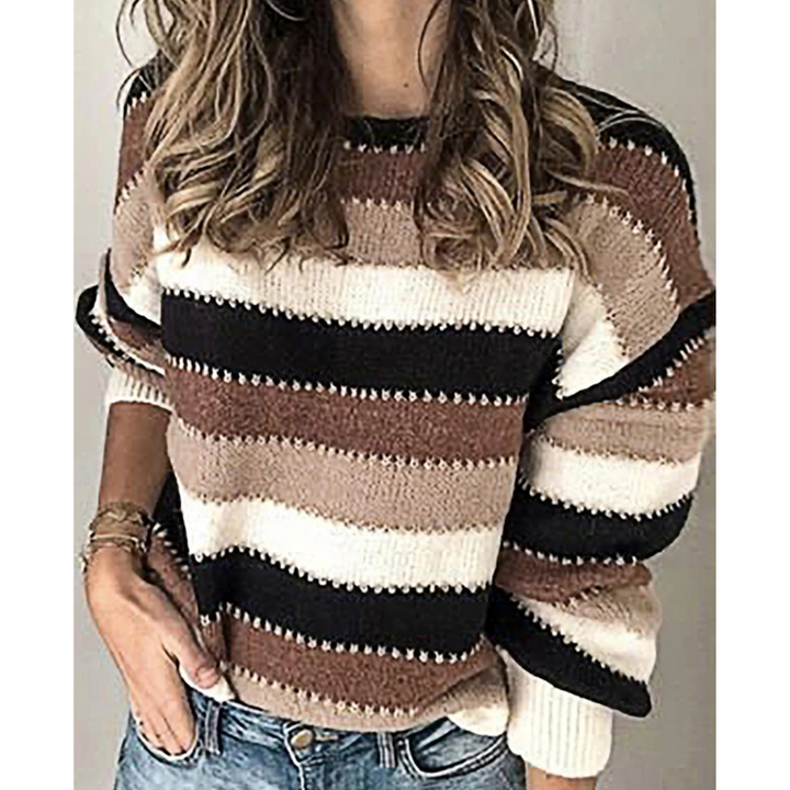 Stilla | Behagelig Pullover Med Brede Striber, Modepullover