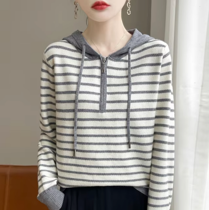 Stilla | Sweatshirt i strikket uld