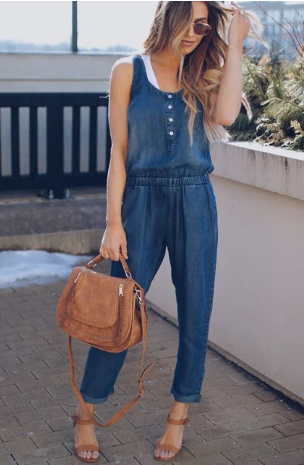 Stilla | Slank Fashionable Rygfri Jeans Uden Talje