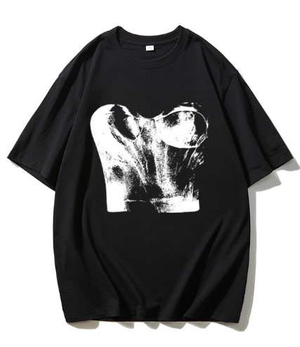 Stilla | Hirsionsan Harajuku T-shirt Med Grafiktryk