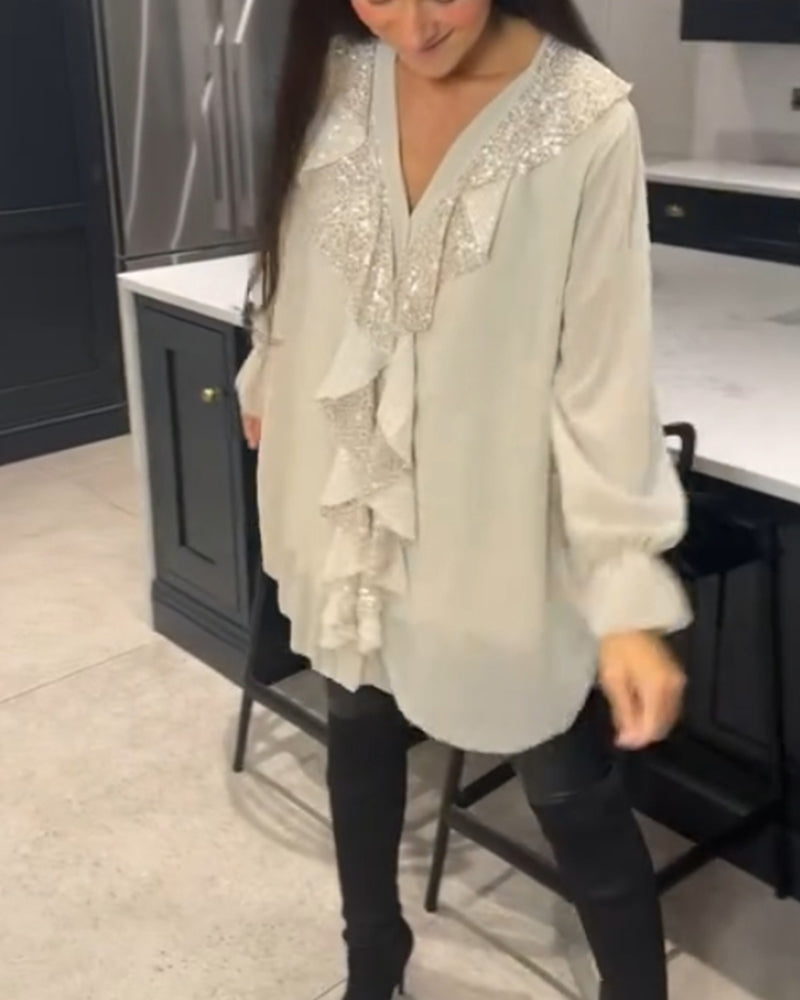 Stilla | Elegant Bluse Med Rynker