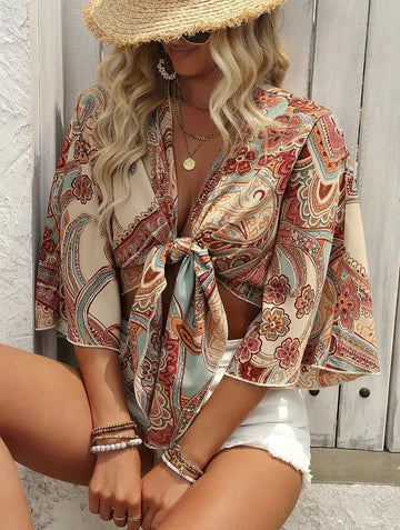 Stilla | Bluse med paisleymønster stil