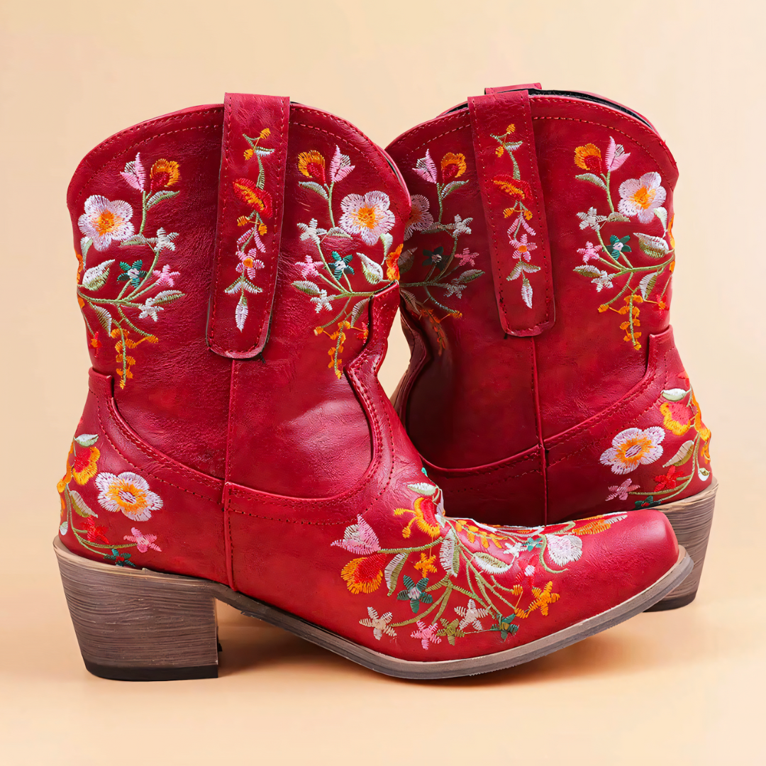 Stilla | Vandafvisende Vintage Cowgirl Støvler