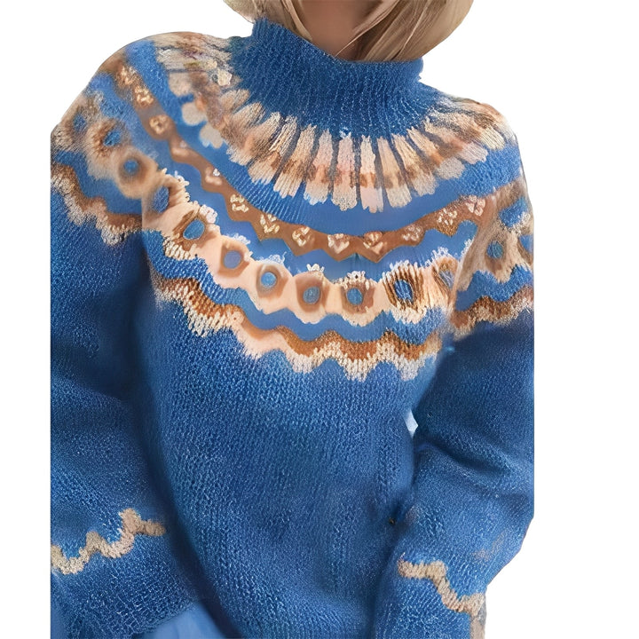Stilla | Damensweater med Rullekrave Lavet Af Strik