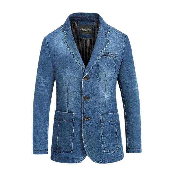 Stilla | Stilfuld Denim-Blazer til Herrer