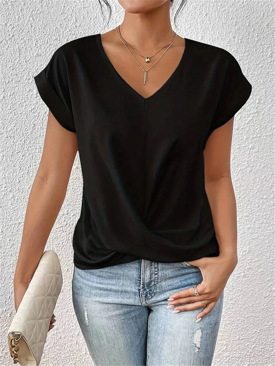 Stilla | Casual Korte ærmede Top