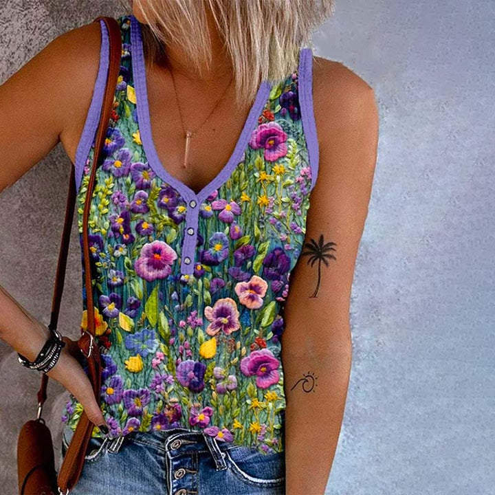 Stilla | Shirt med vintage blomster mønster