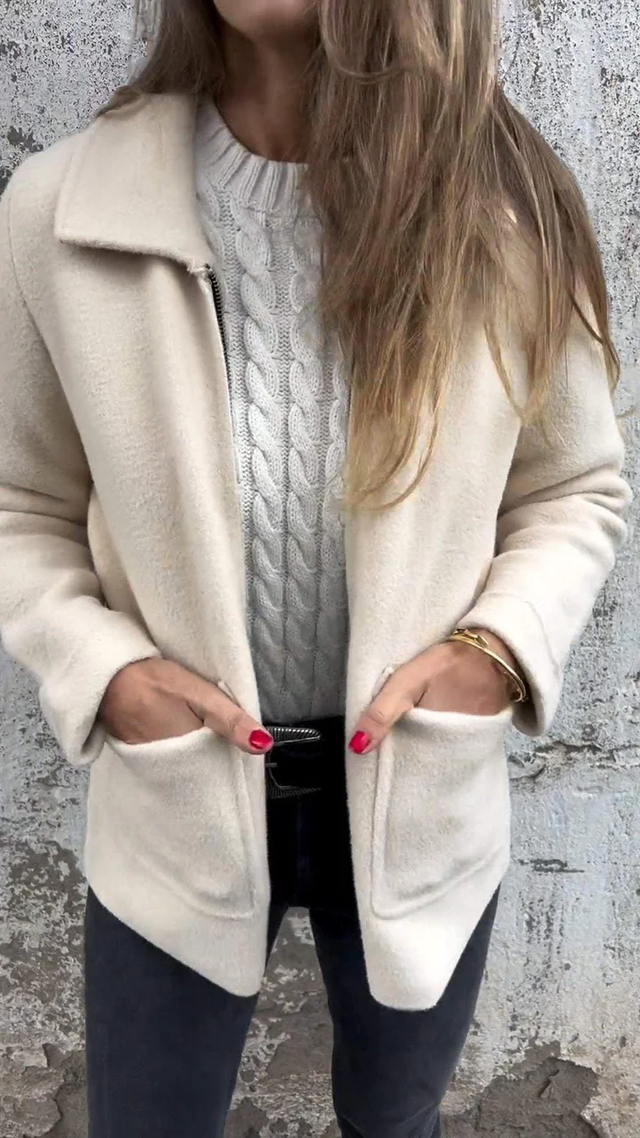 Stilla | Zip up Kort Jakke Modern Minimalistisk Overbeklædning