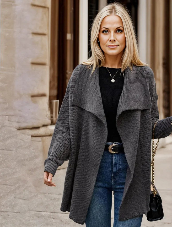 Stilla | Trendy Grå Cardigan til Kvinder
