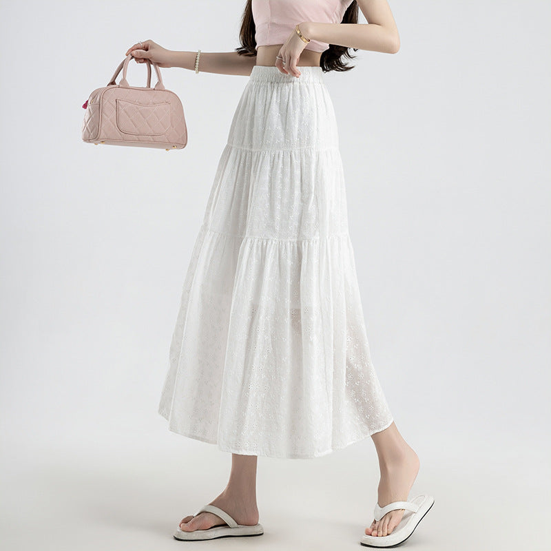 Stilla | Paraply Maxi Nederdel Hvid