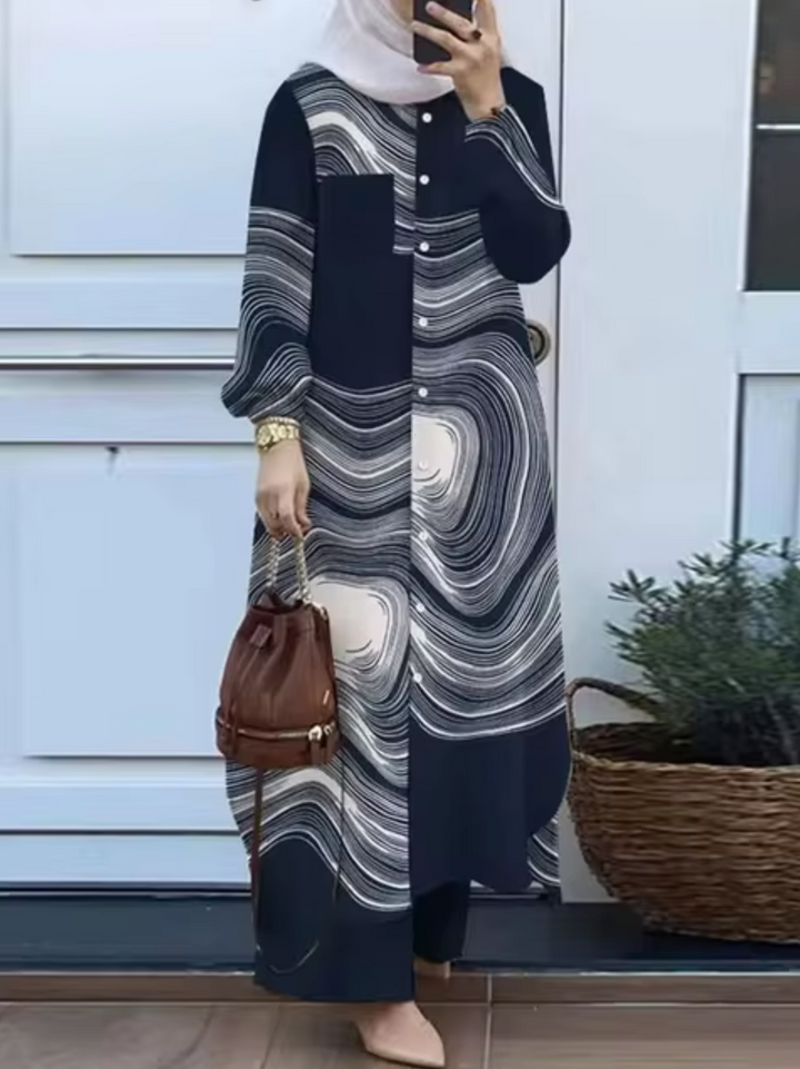 Stilla | Elegant To-delte Sæt Bestående Af Et Par Bukser og En Kjole