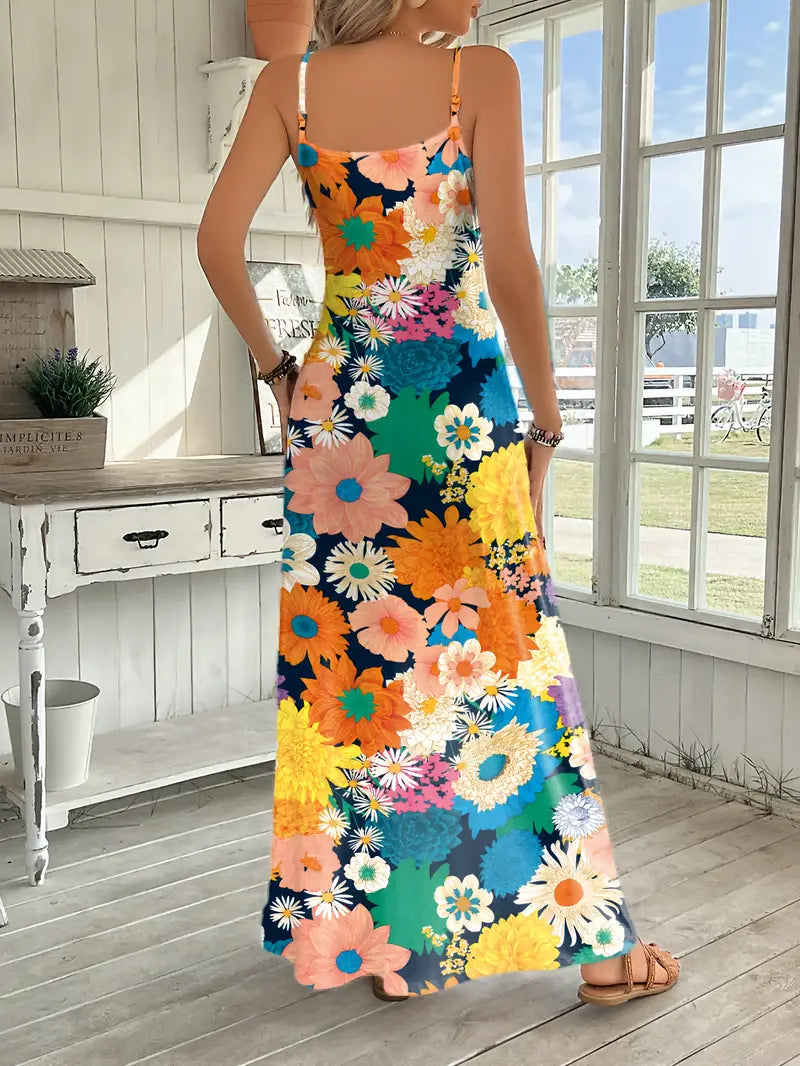 Stilla | Maxi Kjole Med Blomsterprints
