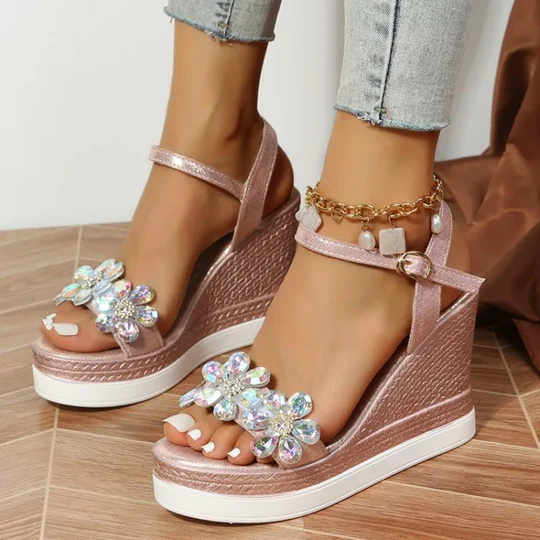 Stilla | Kvinder Sommer Wedge Heel Sandaler