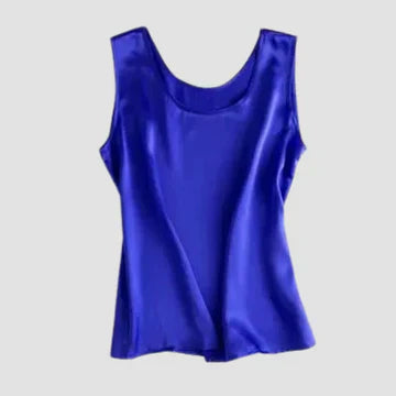 Stilla | Ærmeløs Silkesatin Top