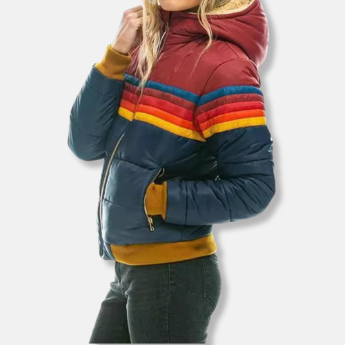 Stilla | Pufferjakke quiltet Slim Fit Høj Krave Ribkant