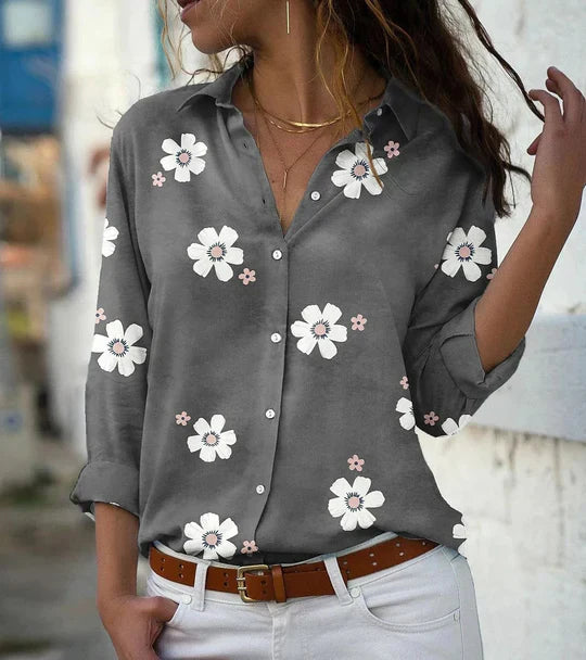 Stilla | Bluse med blomster mønster