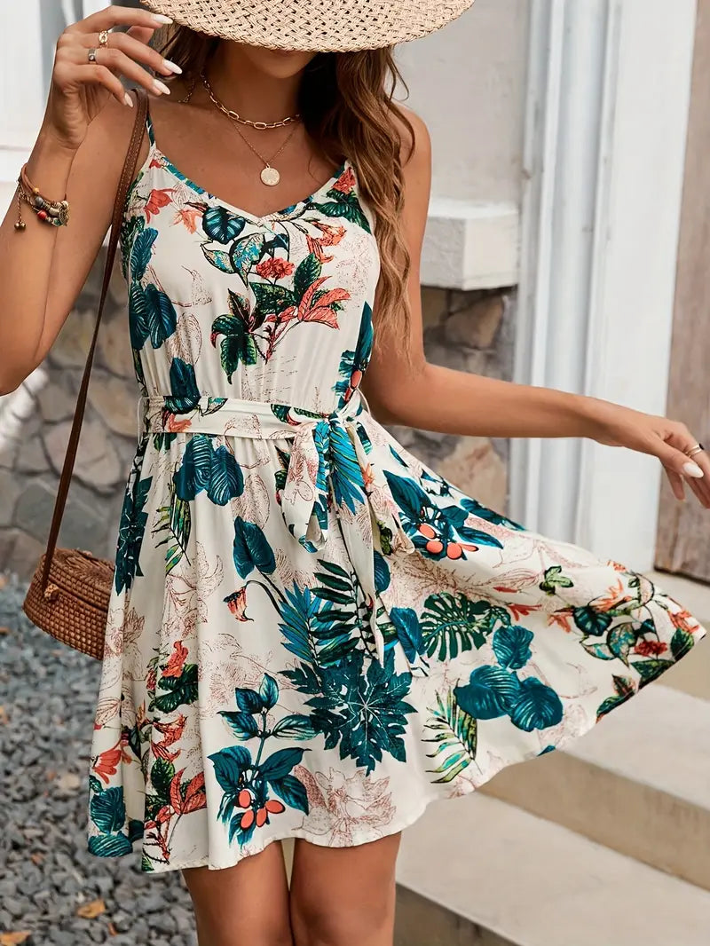 Stilla | Sommer Boho Kjole Med Blomsterprint