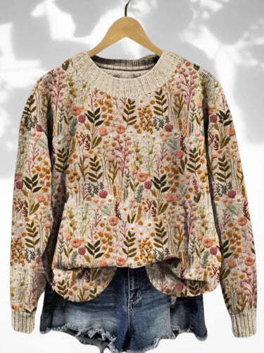 Stilla | Behagelig blomsterjersey