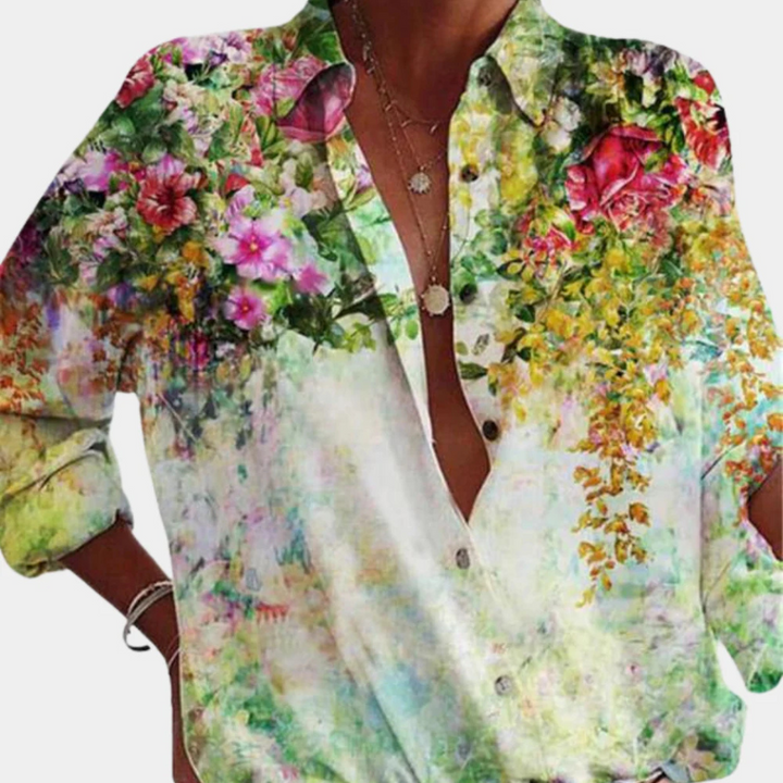 Stilla | Smart damebluse med ærmer Eu