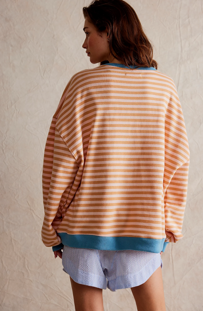 Stilla | Størrelse Oversize Stribet Pullover Mana