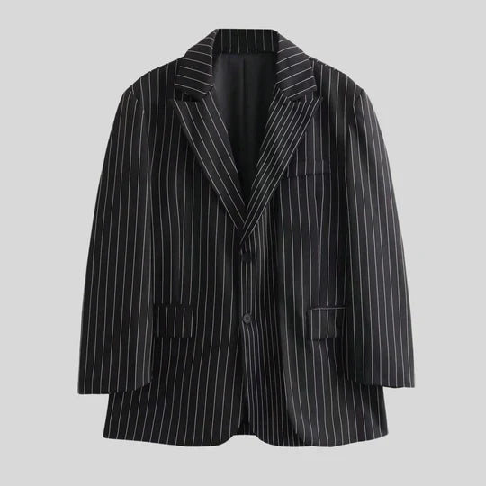Stilla | Stribet Mode Blazer