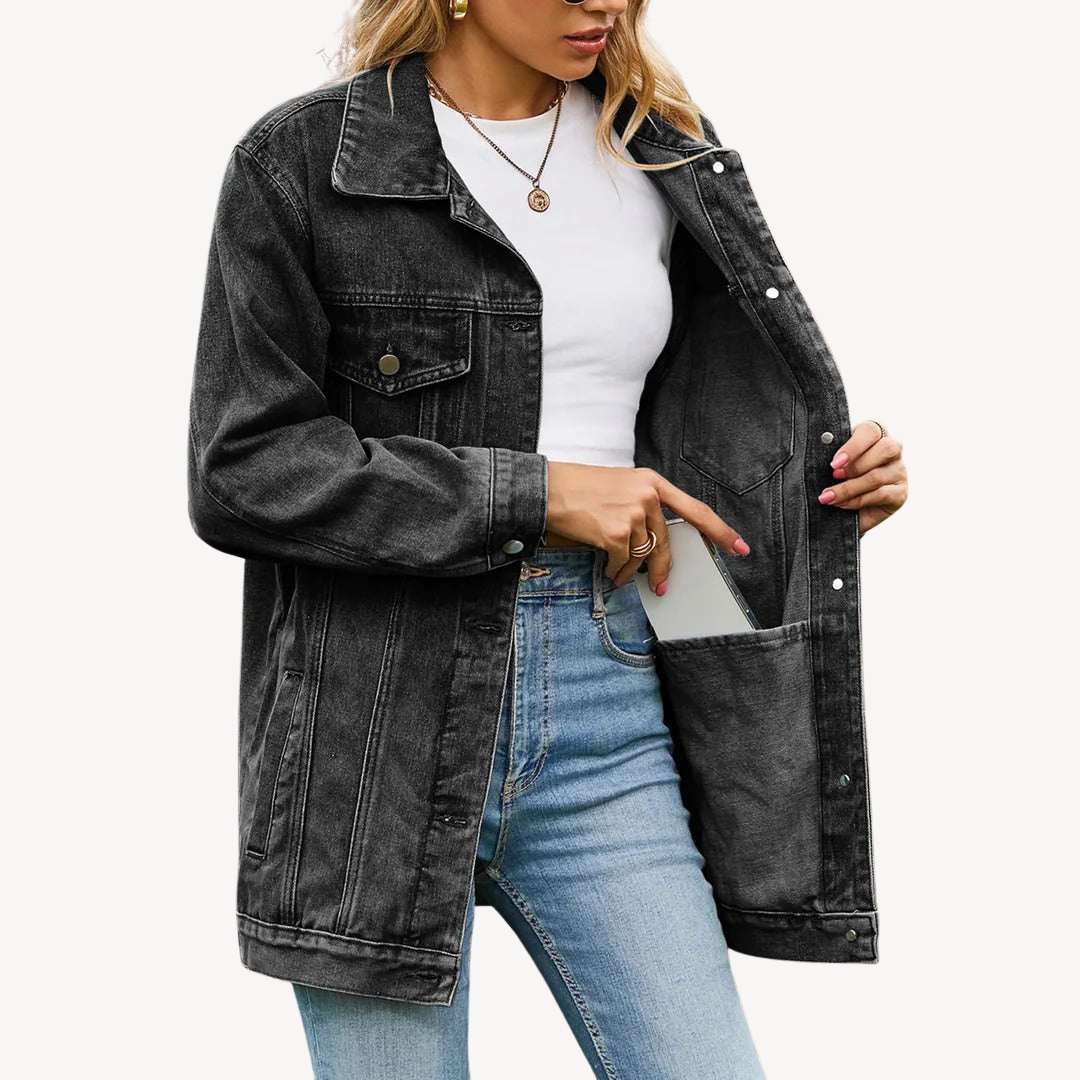 Stilla | Denim Skjortejakke til kvinder