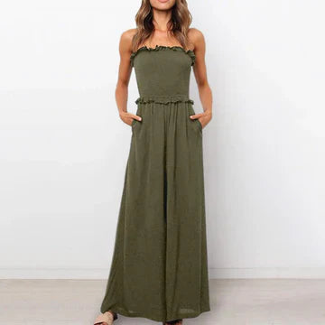 Stilla | Skulderfri Jumpsuits
