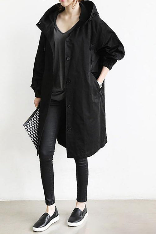 Stilla | Trench-coat med hætte til kvinder