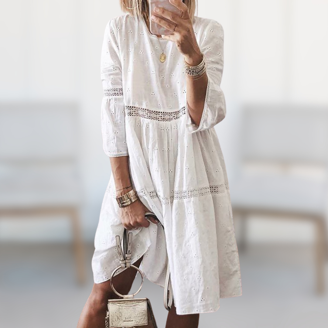 Stilla | Elegant Broderet Kjole